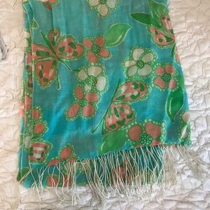 Lily Pulitzer butterfly scarf